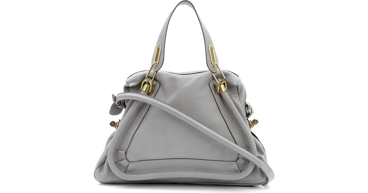 Chlo Paraty Medium Shoulder Bag in Gray (cashmere grey) | Lyst  