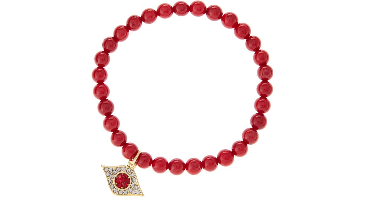 Lyst Tai Red C Evil Eye Bracelet In