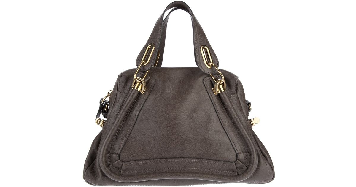 Chlo Brown calf leather \u0026#39;Paraty\u0026#39; tote in Brown | Lyst  