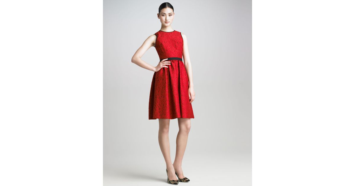 Lyst - Jason Wu Womens Lace jacquard Dress in Red