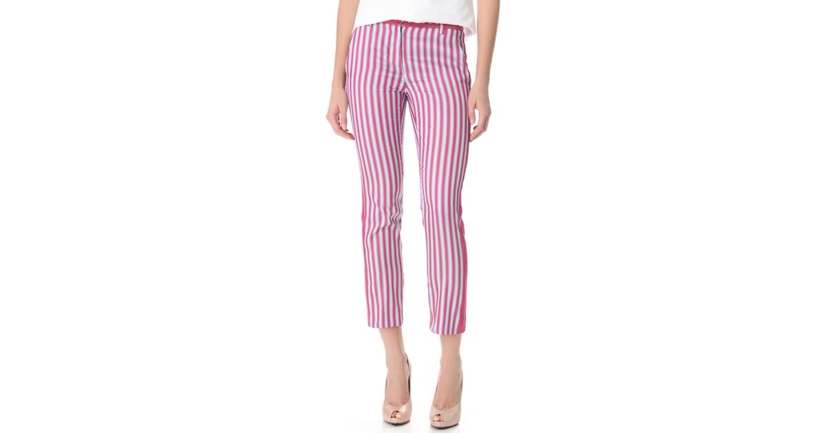 red striped pants mens