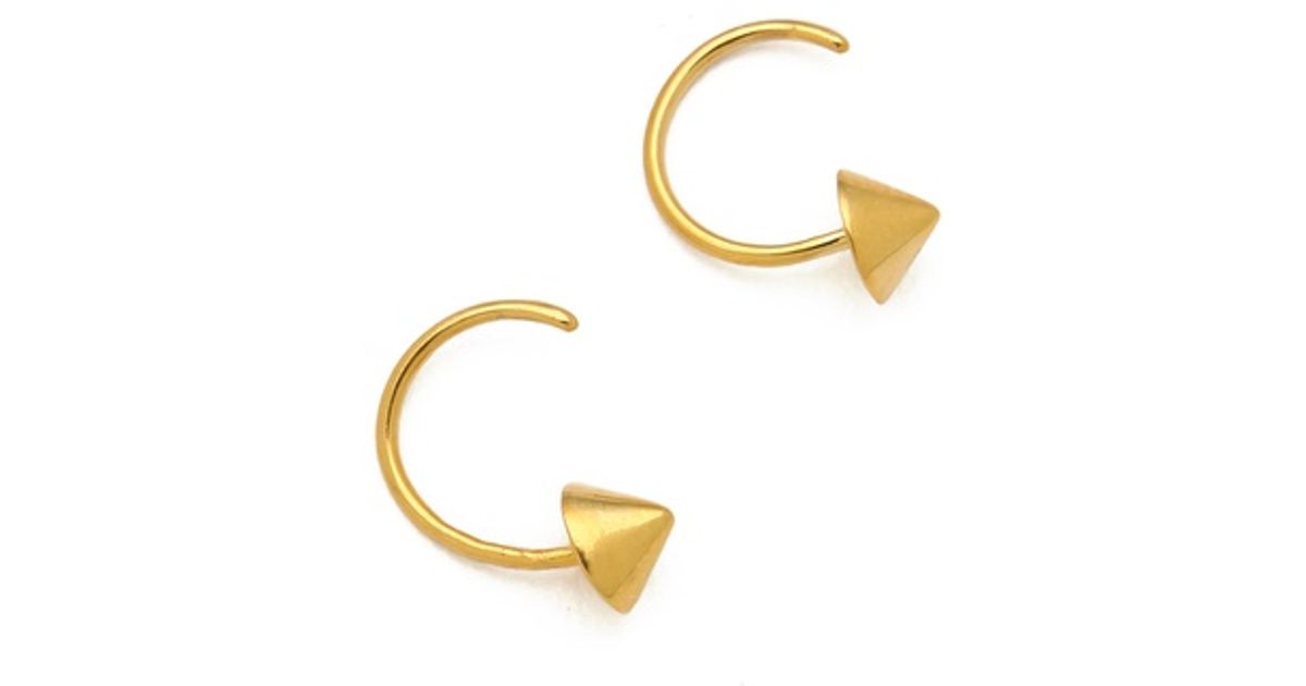 Lyst Tom Binns Punk Stud Earrings In Metallic
