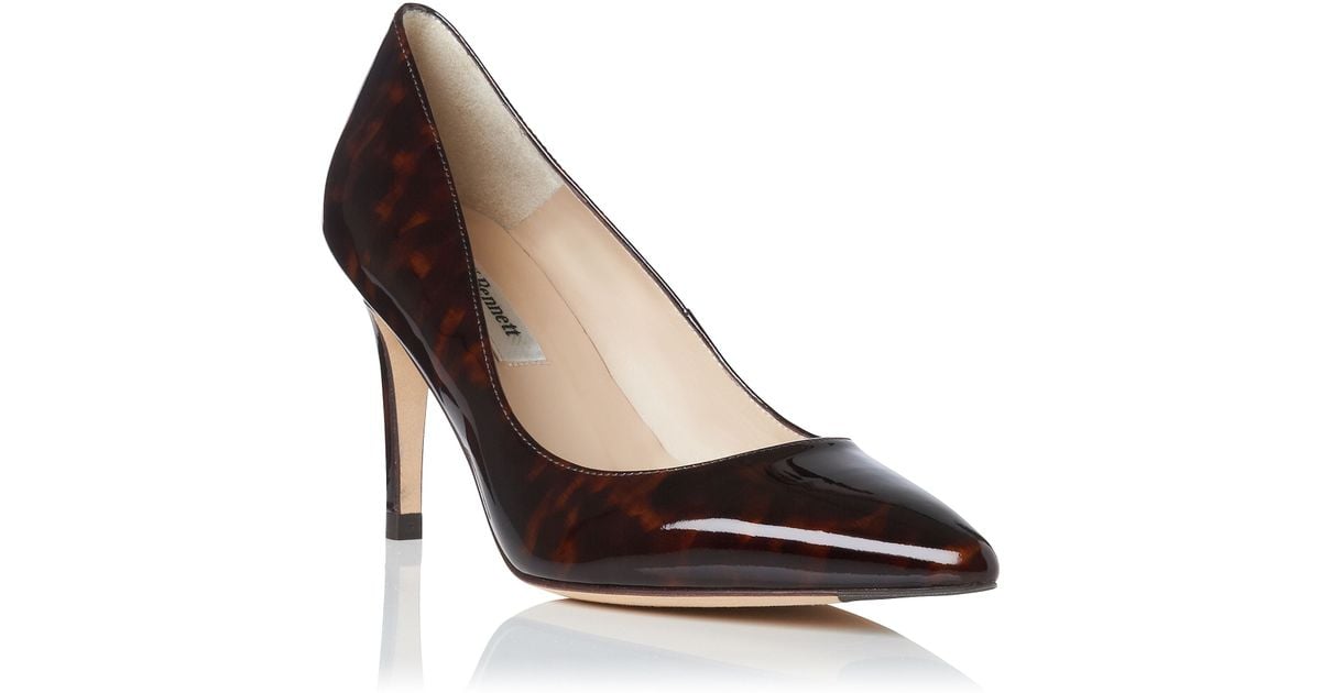 L.k.bennett Florete Closed Court Shoes in Brown | Lyst