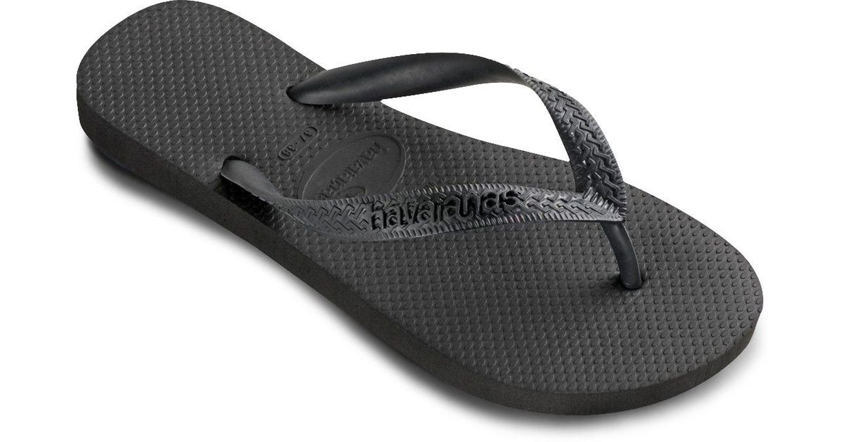 Havaianas Basic Flip Flops In Black | Lyst