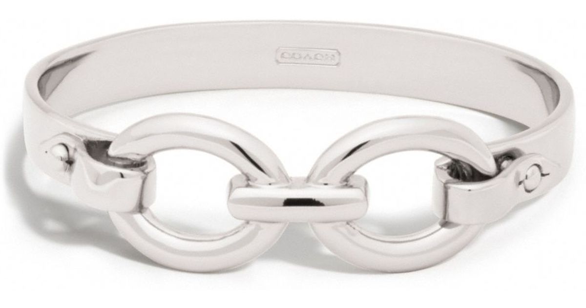 Lyst Coach Cable Link Cuff Bracelet In Metallic
