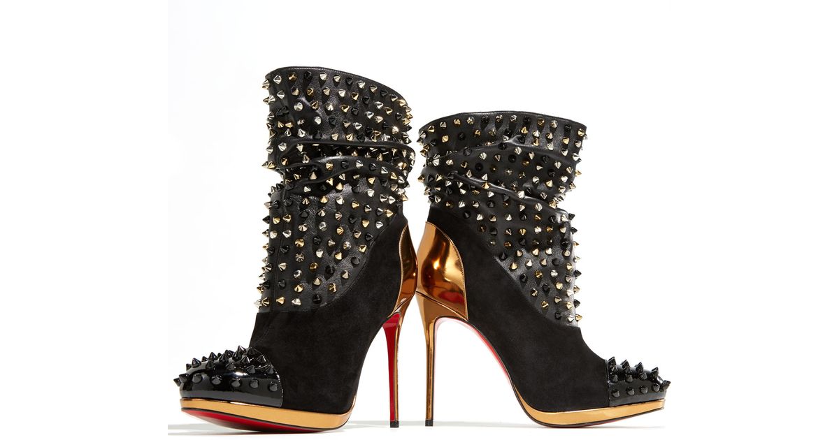 louboutin spiked booties