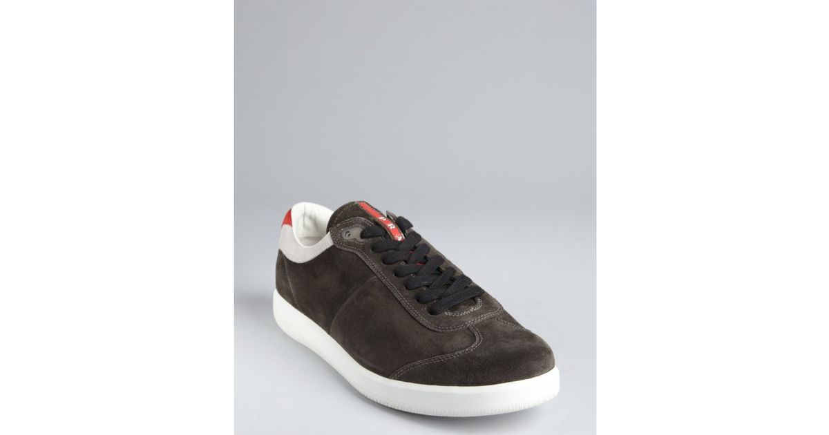 grey prada trainers
