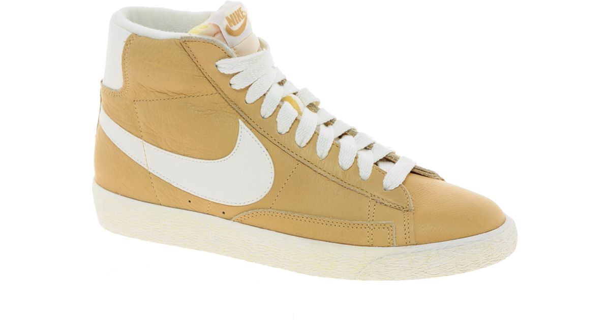 nike blazer high gold