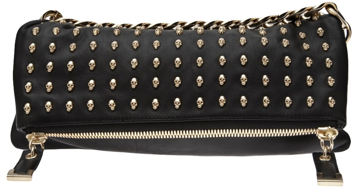 Lyst Thomas Wylde Lambskin Clutch Bag In Metallic
