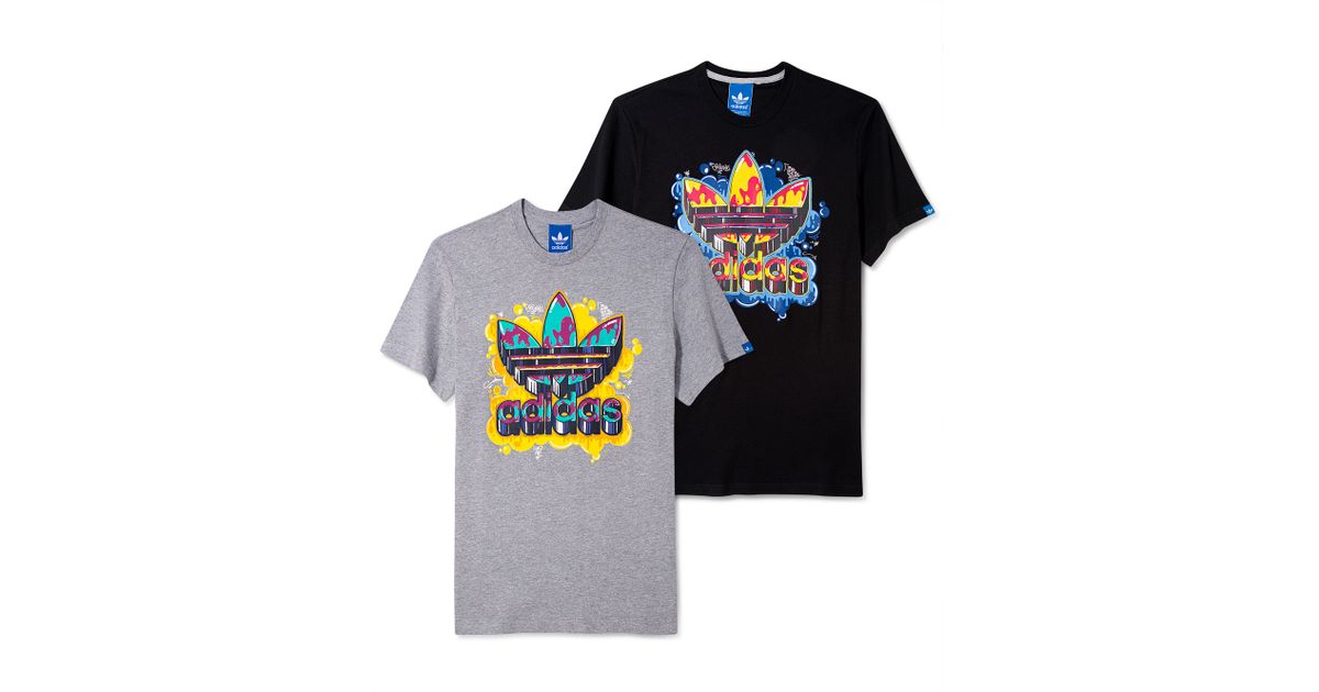 adidas originals trefoil graffiti t shirt adidas originals trefoil graffiti t shirt