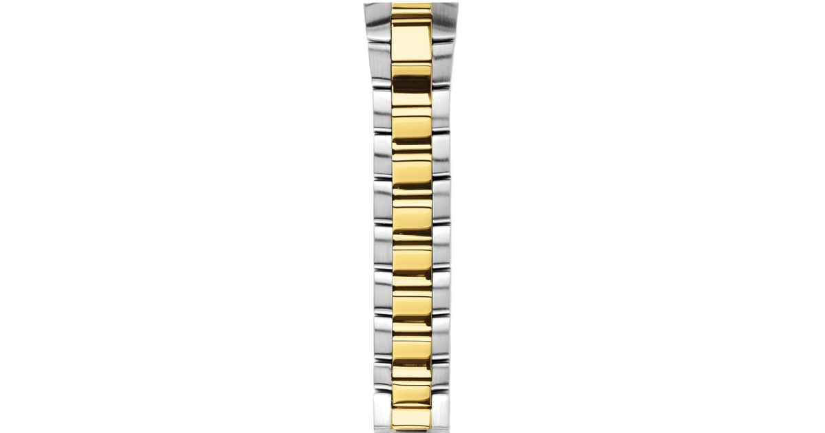 Lyst Philip Stein Two Tone Gold Plated Bracelet Watch Strap 22mm Lyst Philip Stein Two Tone Gold Plated Bracelet Watch Strap 22mm In Metallic