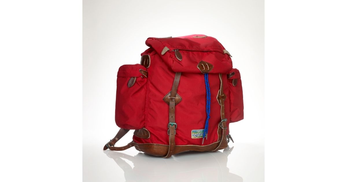 Lyst Polo Ralph Lauren Nylon Utility Backpack In Red For Men