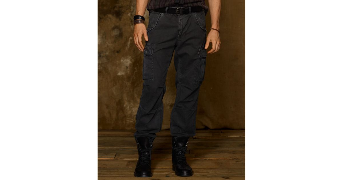 ralph lauren black cargo pants