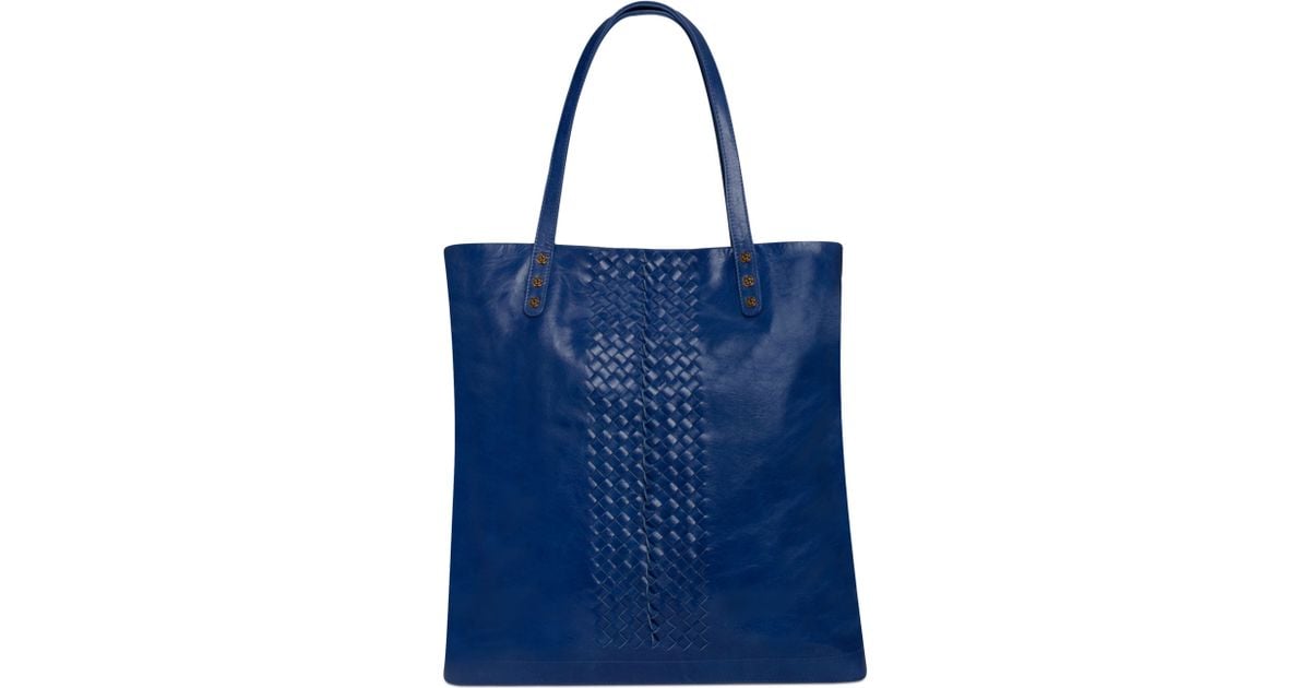 Lyst Elliott Lucca Elliot Handbag Marcela Leather North Lyst Elliott Lucca Elliot Handbag Marcela Leather North South Tote In Blue