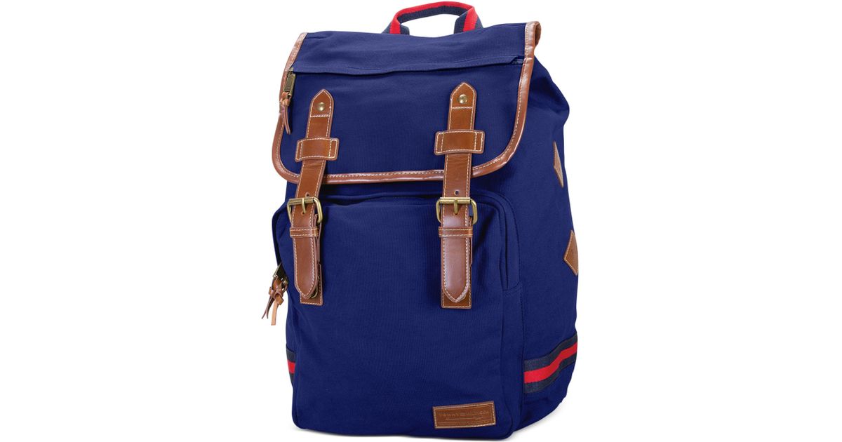 Tommy hilfiger Canvas Backpack in Blue for Men Lyst