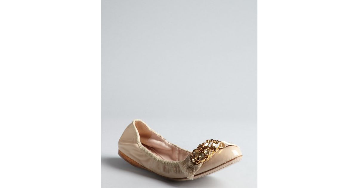 miu miu jeweled flats