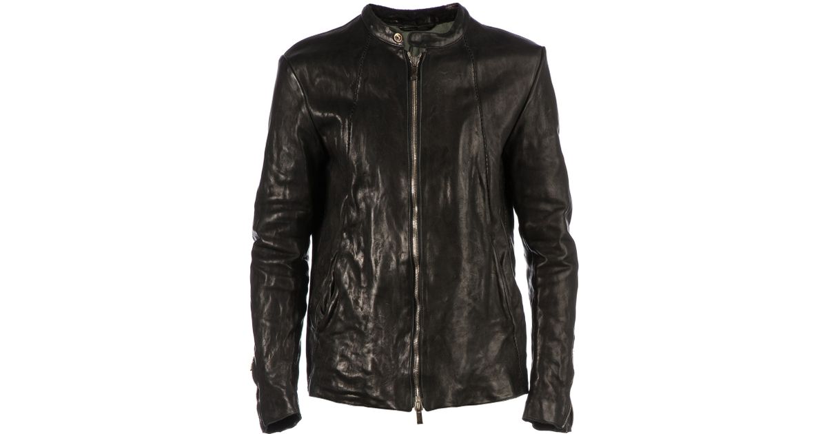 Incarnation Washed Leather Jacket In Black For Men Lyst