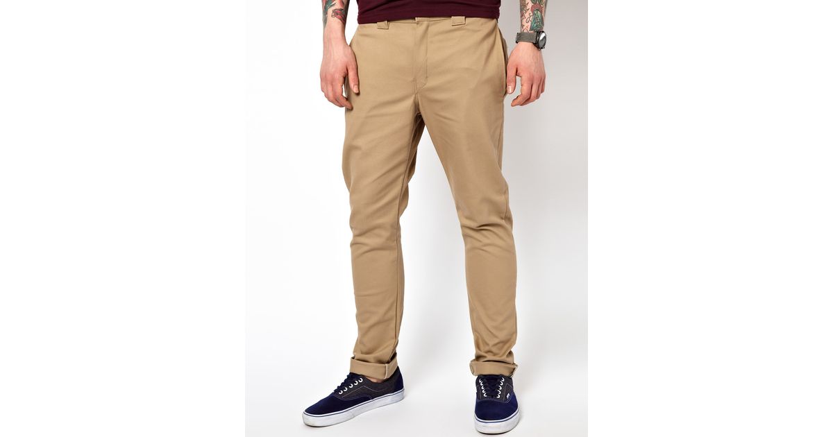 Lyst - Pepe Jeans Dickies Chinos Skinny Fit in Brown for Men