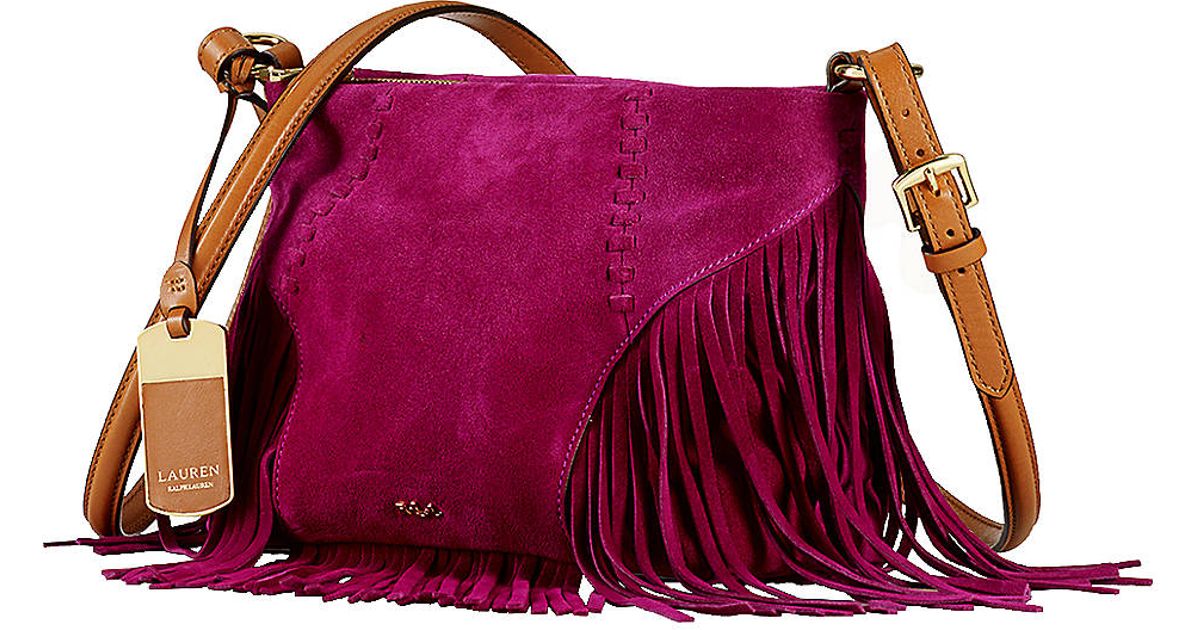 ralph lauren fringe purse