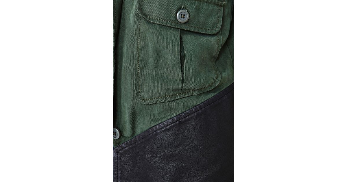 Lyst Nasty Gal Dakota Collective Austin Army Jacket In Green