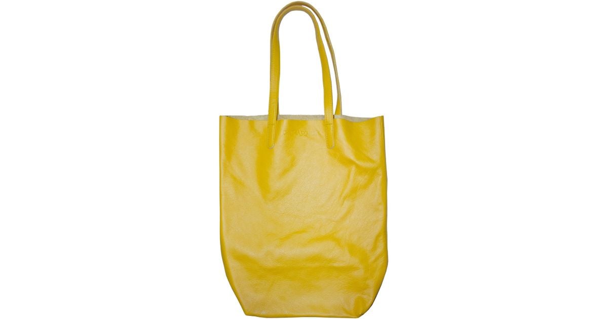 Cynthia Rowley Yellow Baggu Classic Leather Tote Lyst Cynthia Rowley Yellow Baggu Classic Leather Tote Lyst