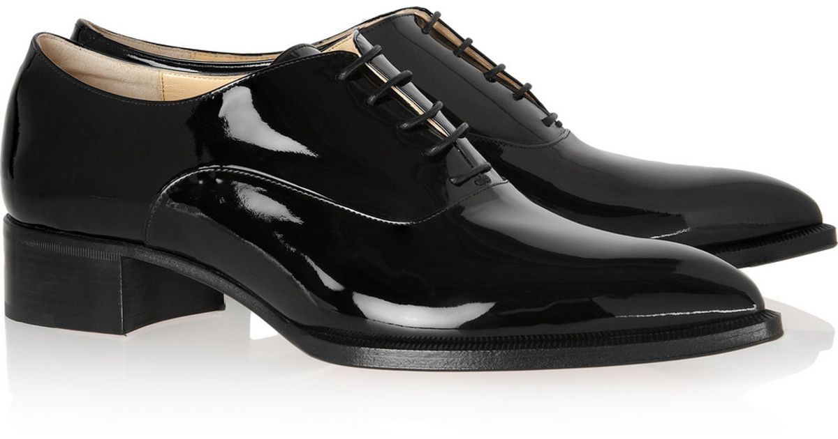 christian louboutin zazou patent-leather brogues christian louboutin zazou patent-leather brogues