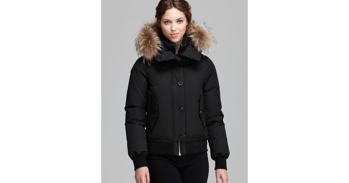 Lyst - Mackage Down Jacket Valerie Bomber in Black