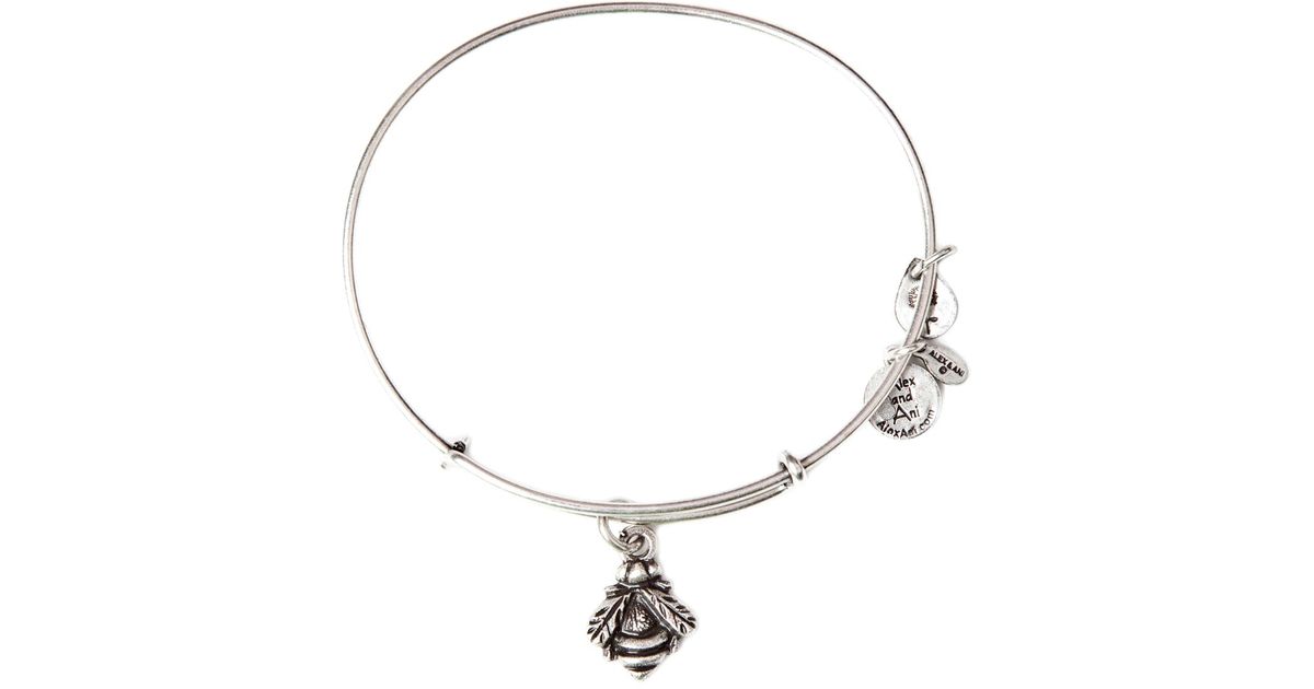 Alex And Ani Blebee Bangle In Metallic Lyst