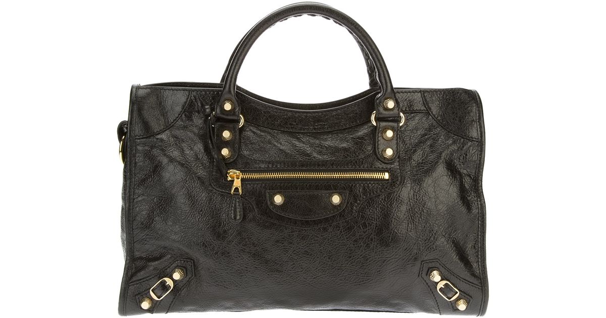 Lyst Balenciaga Arena Classic City Bag In Black