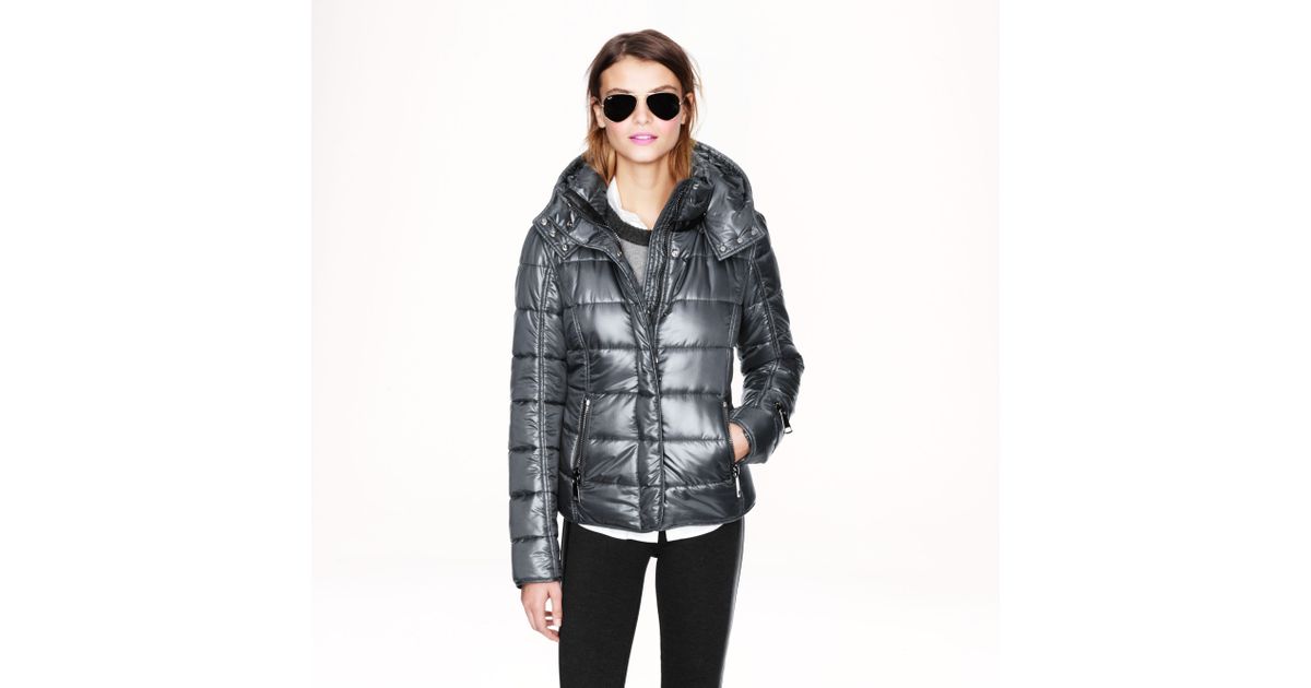 Lyst J.Crew Authier Hooded Ski Puffer in Metallic