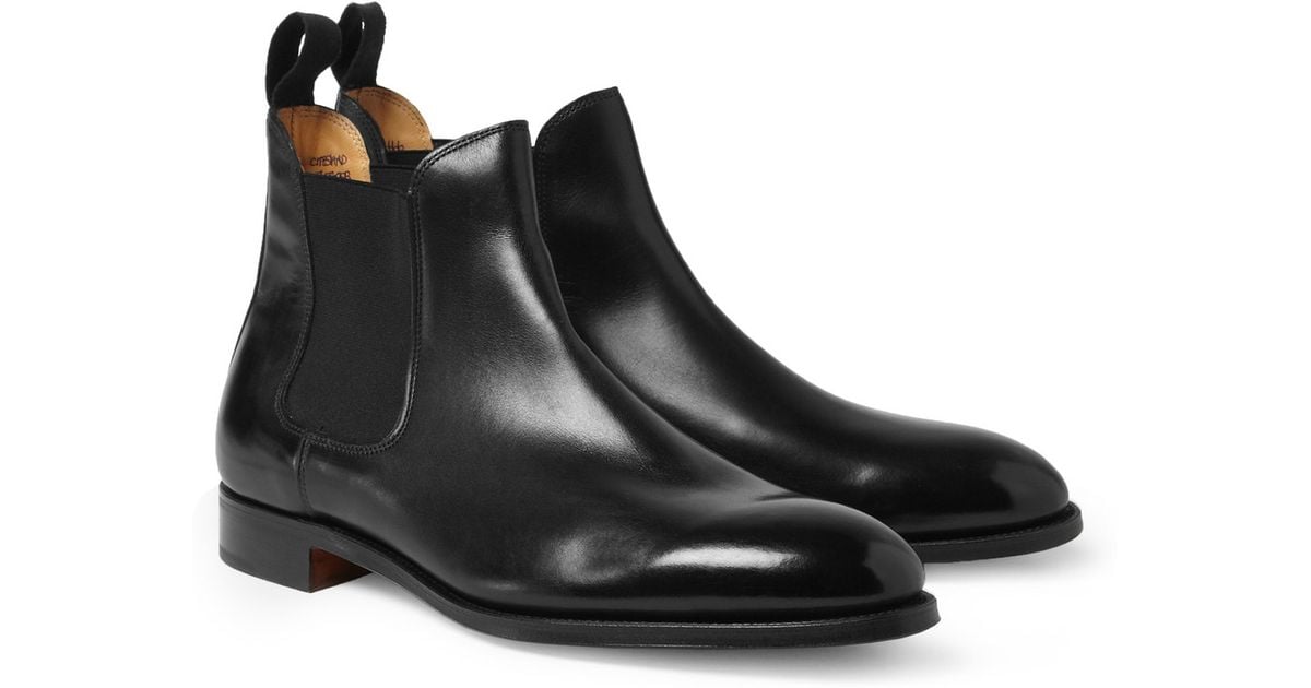 Lyst - John lobb Chesland Leather Chelsea Boots in Black for Men