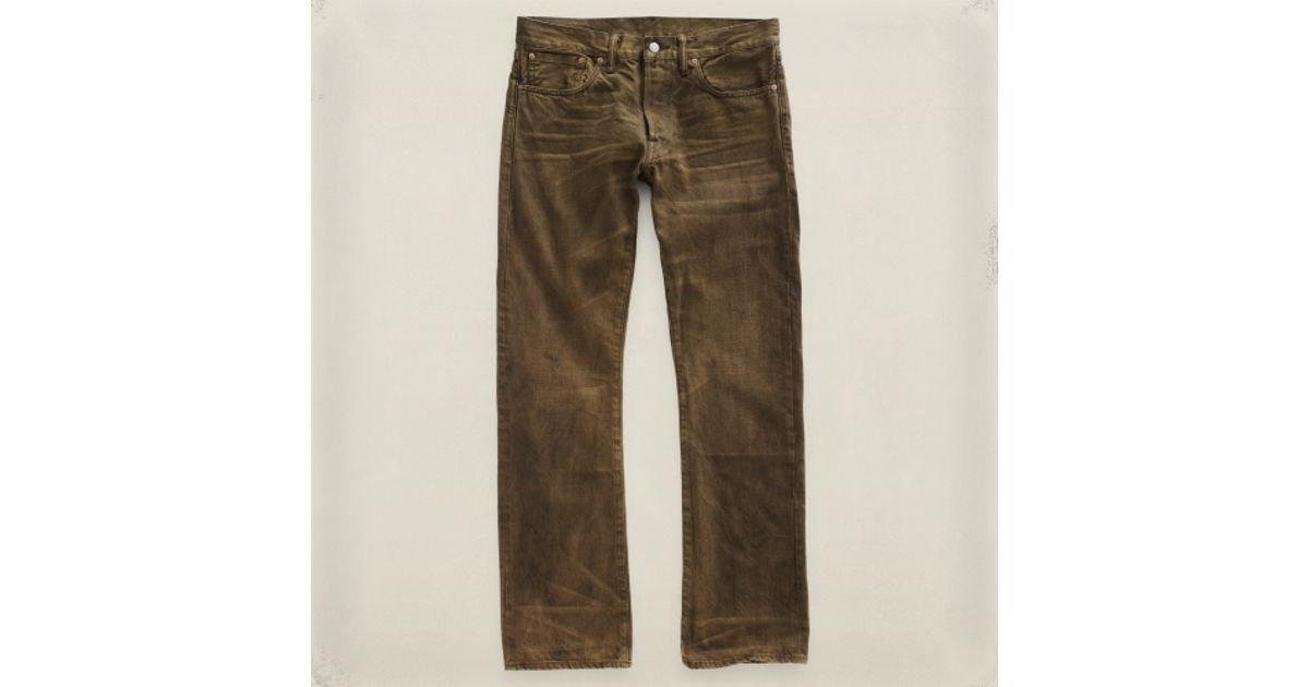 brown bootcut jeans