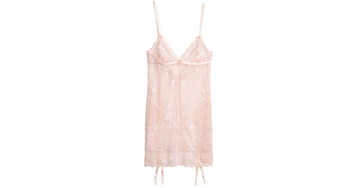 Lyst H&m Lace Lingerie in Pink