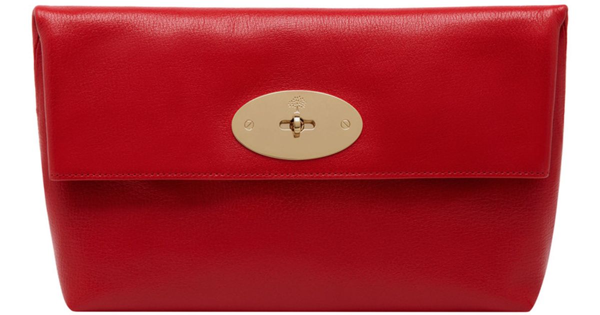 Lyst Mulberry Clemmie Clutch in Red