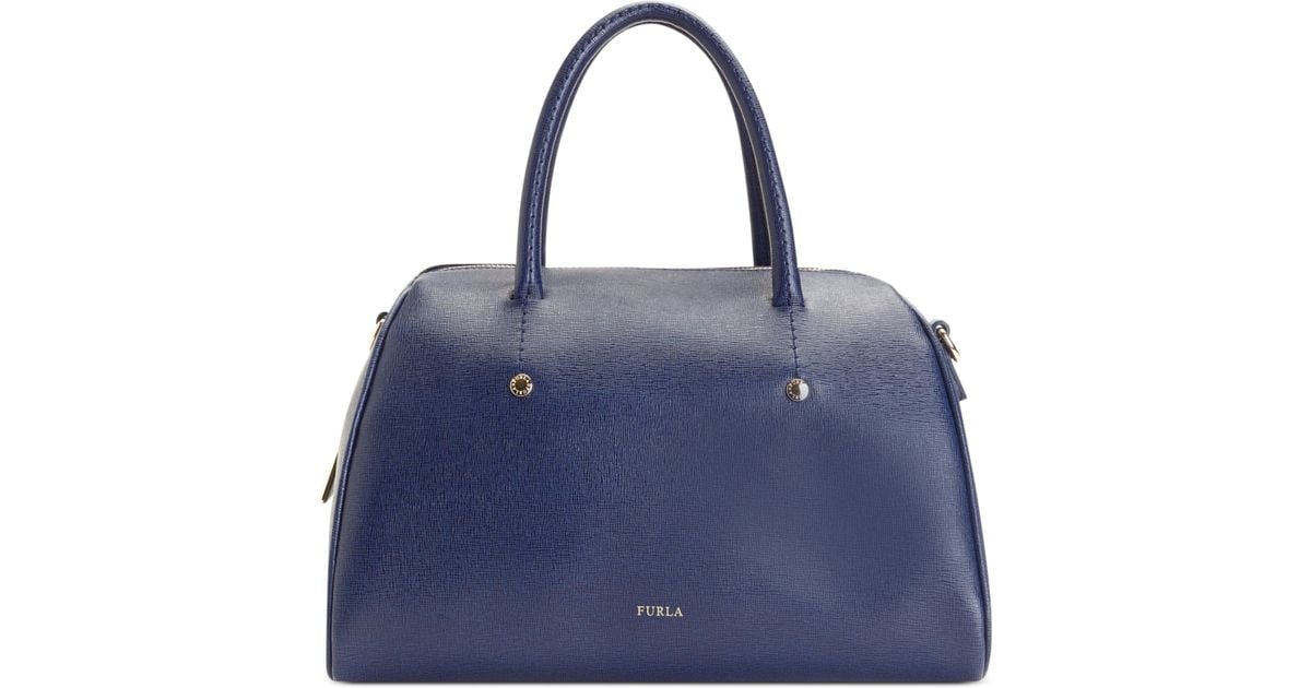 Furla Arianna Medium Saffiano Bauletto Bag in Blue (Ink) | Lyst  