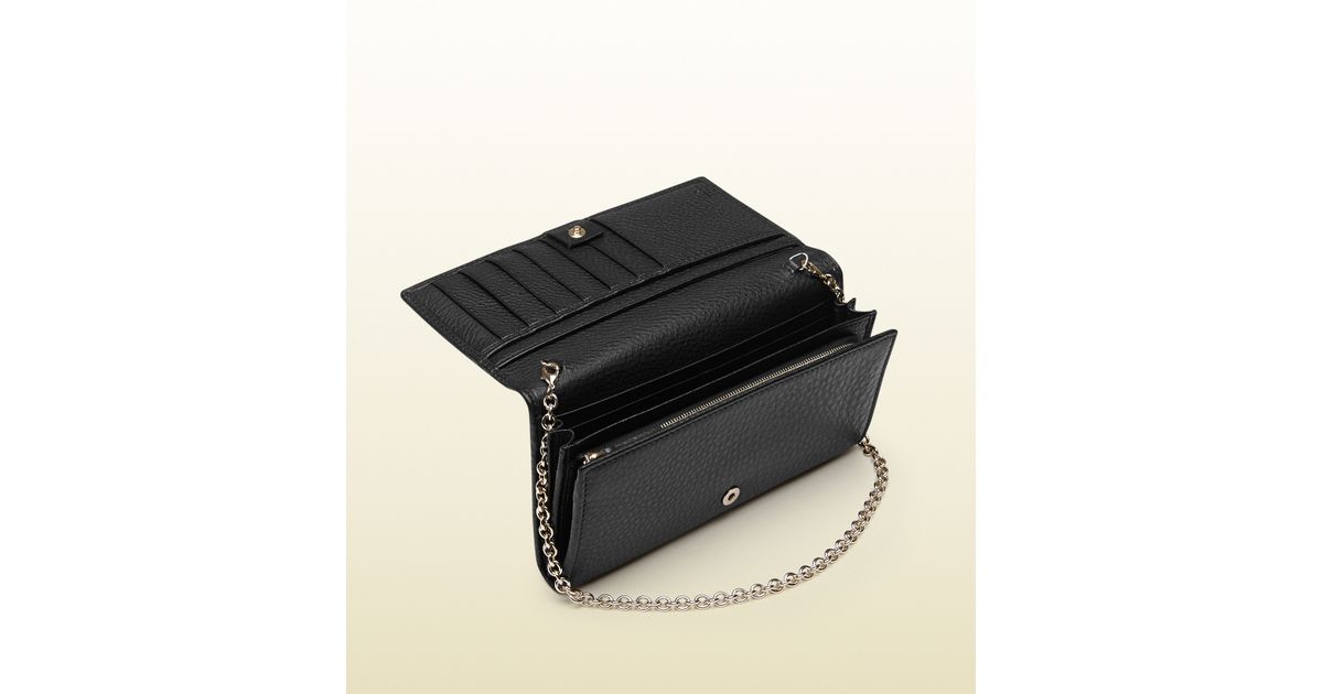 Gucci Horsebit Long Wallet Leather Lxrandco Pre Owned Gucci Mens Black Leather Horsebit Logo Wallet Ggmw2006