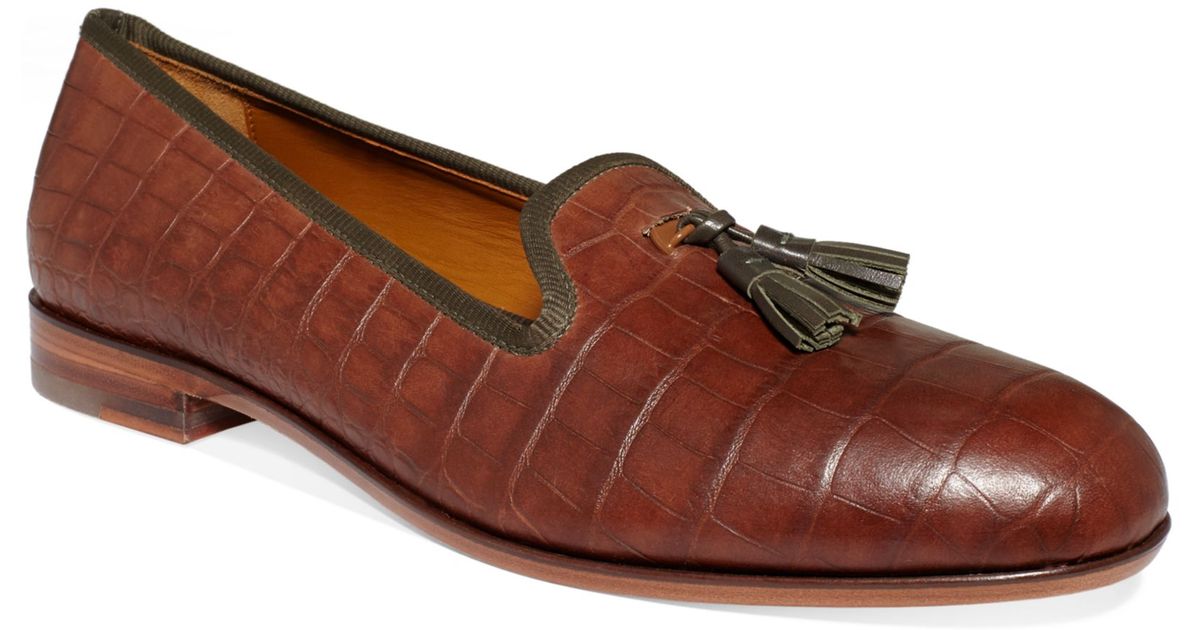 Cole Haan Bellaver Smoking Slippers In Brown For Men | Lyst