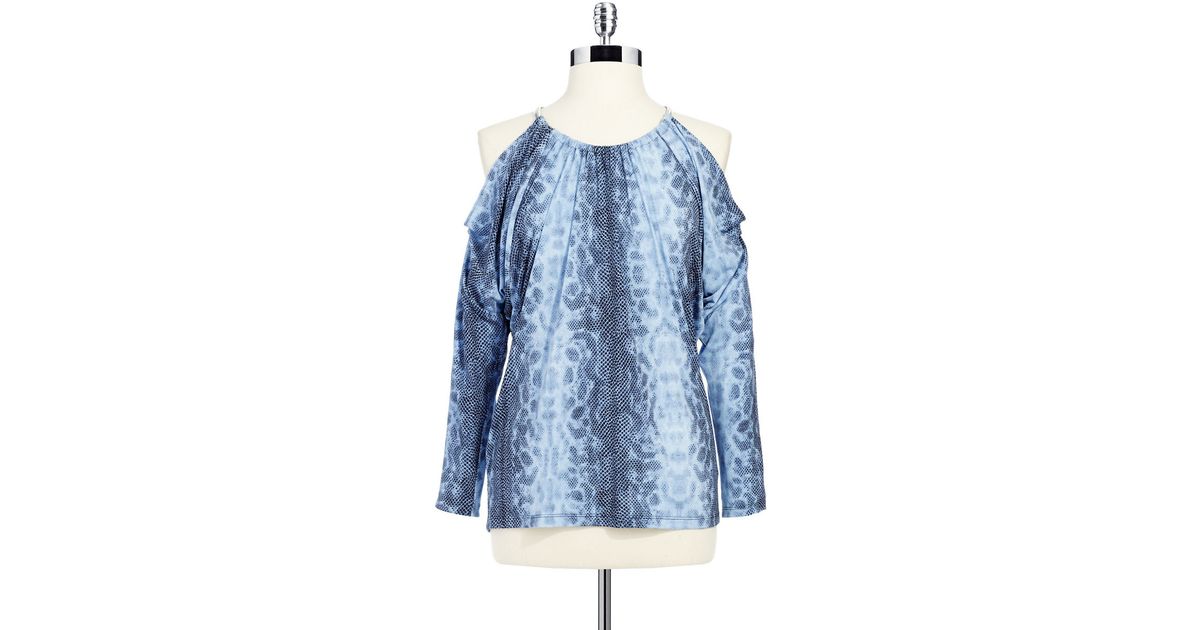 michael kors open shoulder top