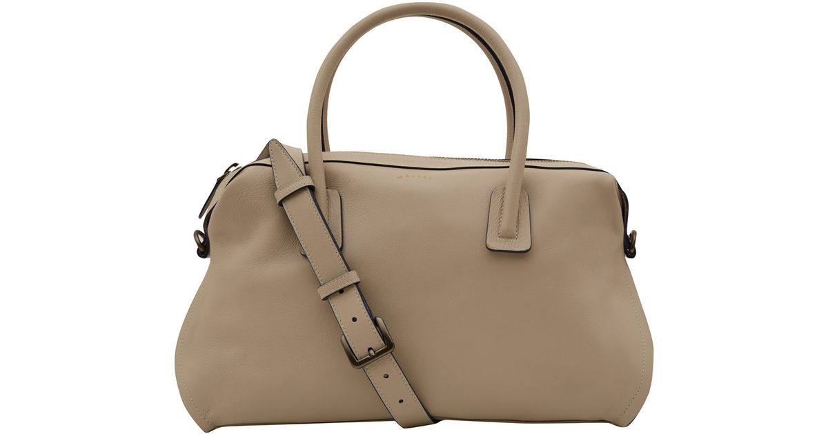 Lyst Maiyet Small Taupe Como Leather Bag In Natural