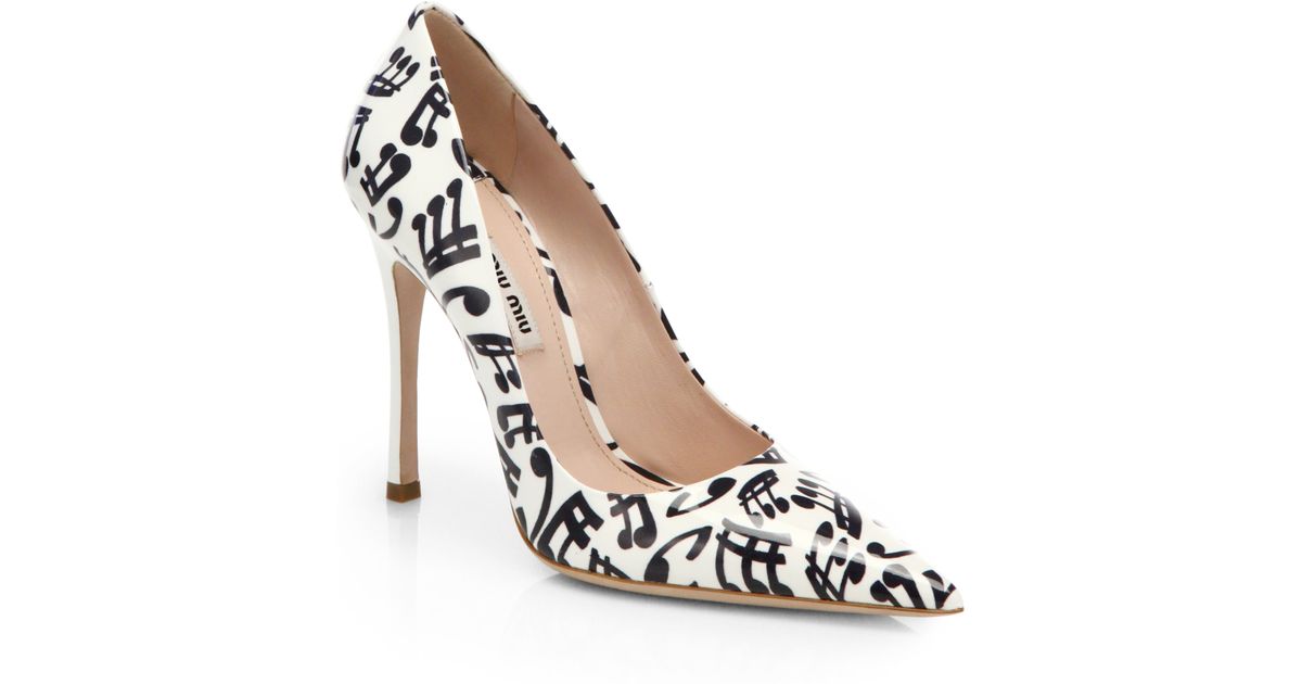 miu miu leather pumps