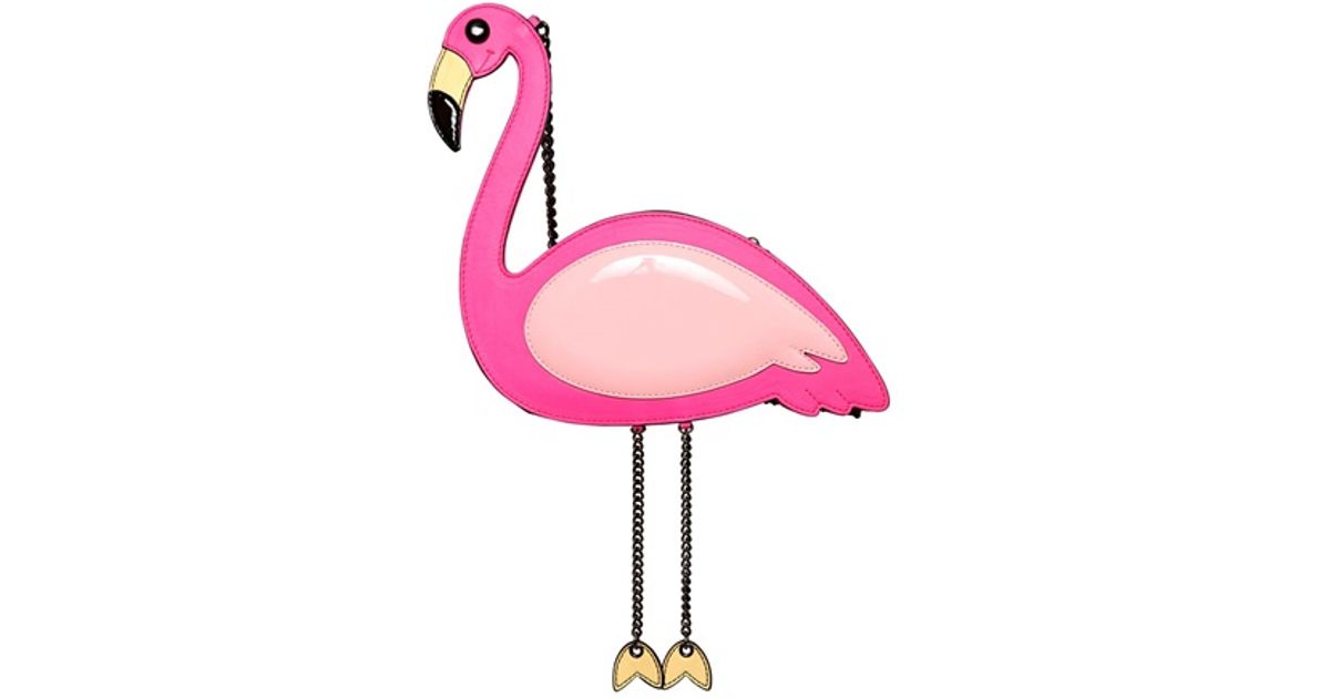 Lyst Boutique Moschino Faux Leather Flamingo Bag In Pink