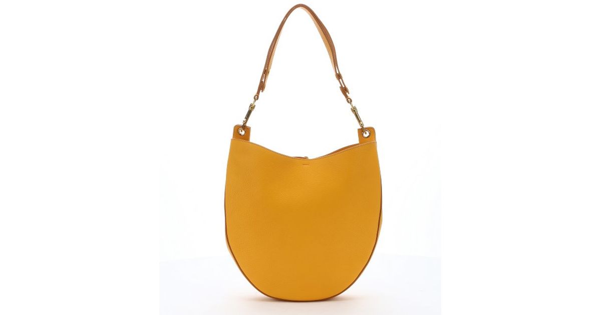 celine bag original price - Cline Yellow Calfskin Hobo Shoulder Bag in Yellow | Lyst