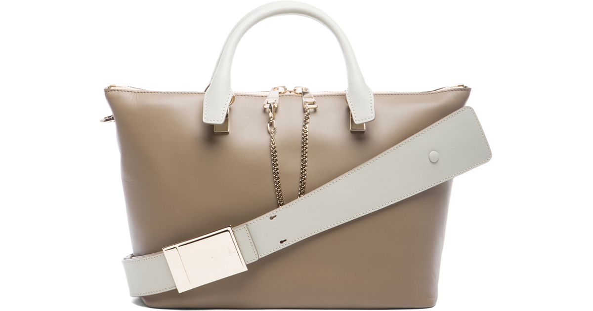 Chlo Medium Baylee Handbag in Gray (Pearl Grey) | Lyst  