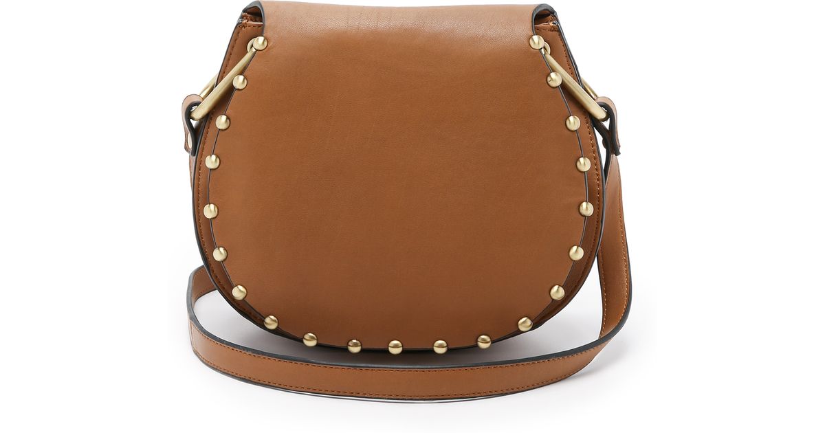 Lyst Cynthia Rowley Tabitha Cross Body Saddle Bag In Brown