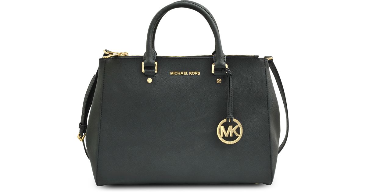 Lyst Michael Kors Double Zip Tote Jet Set Travel Bag In Black