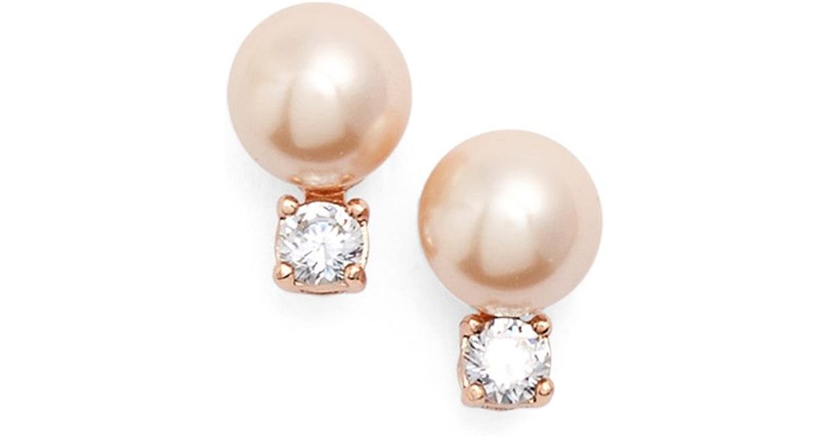 Lyst Kate Spade New York Pearls Of Wisdom Faux Pearl Stud Lyst Kate Spade New York Pearls Of Wisdom Faux Pearl Stud Earrings In Brown