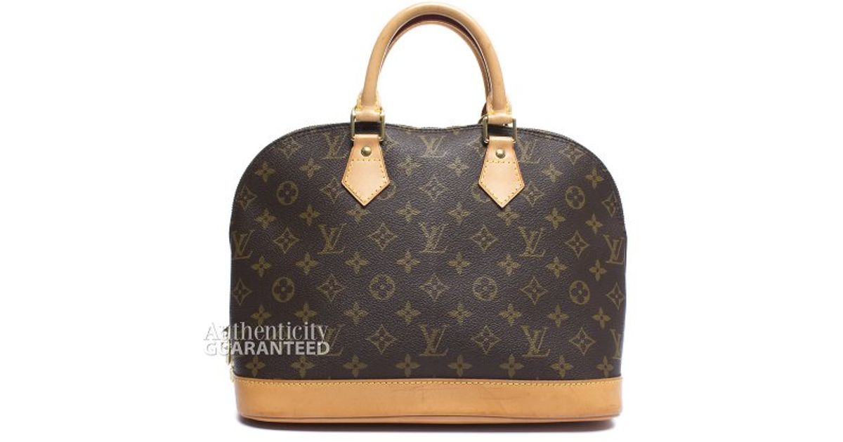 iLouisi ivuittoni Pre owned Monogram Canvas Alma Pm Bag in 