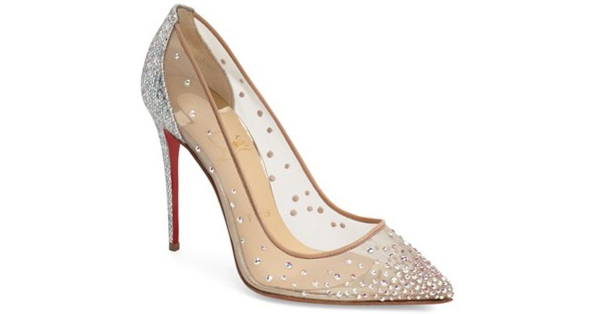 christian louboutin tennis shoes men - Christian louboutin \u0026#39;follies Strass\u0026#39; Pointy Toe Pump in Silver ...