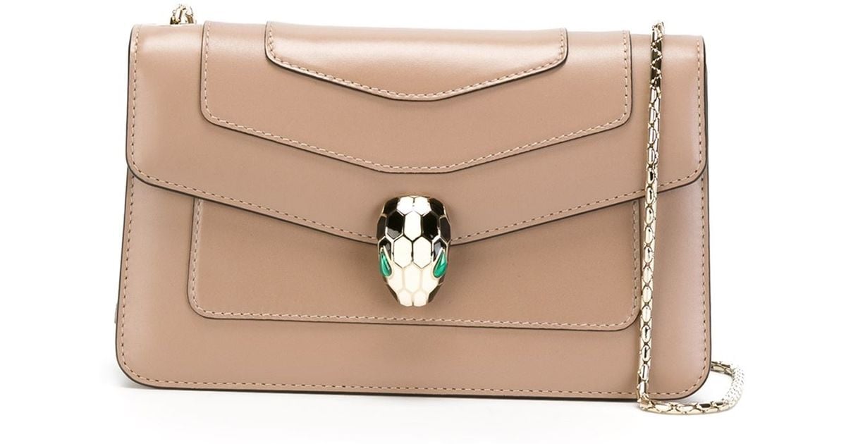 Bvlgari 'Serpenti Forever' Crossbody Bag in Beige (nude & neutrals) Lyst