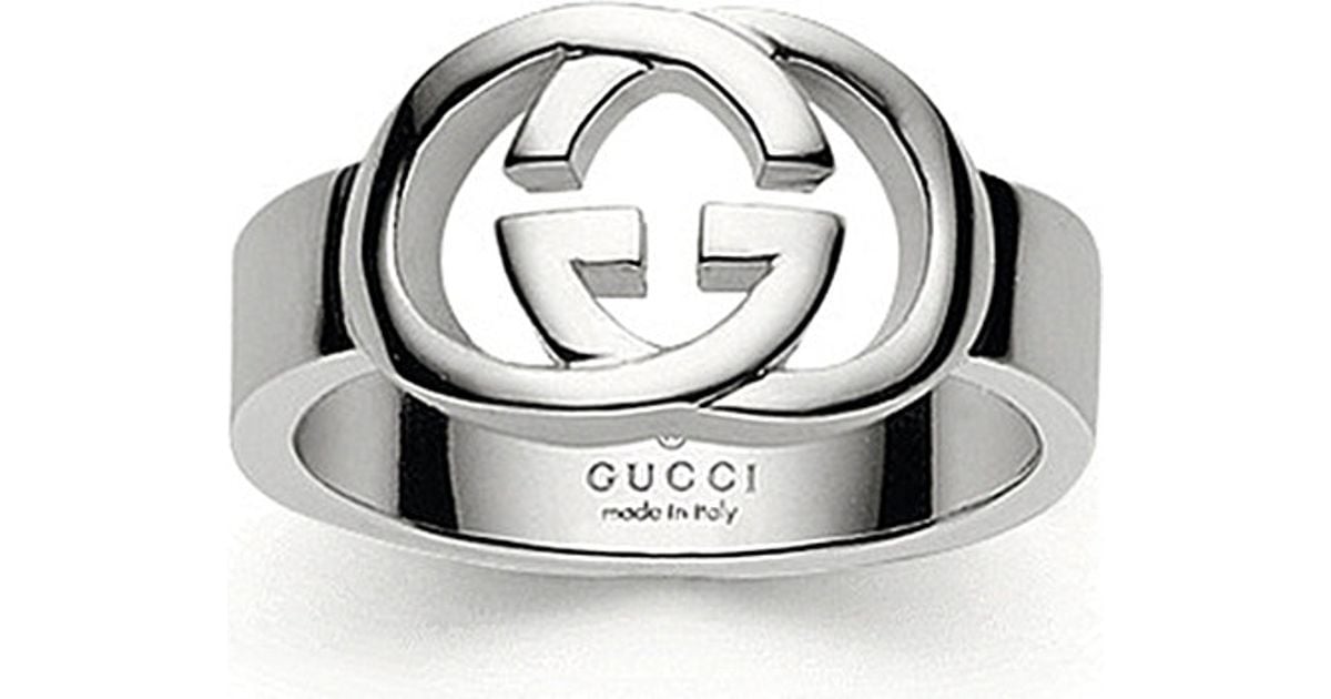 Gucci Silver Interlocking Gg Silver Ring For Women Product 0 300331021 Normal 